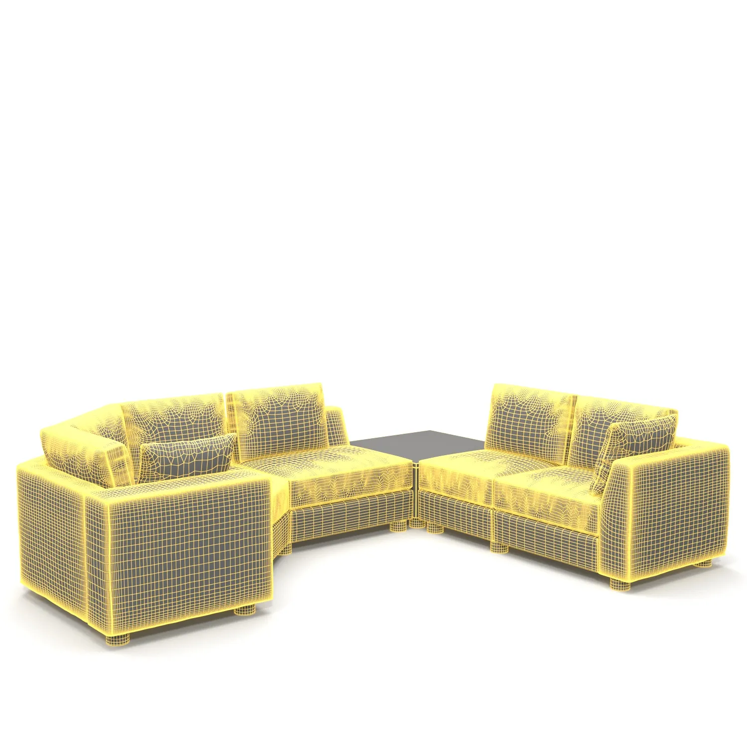 Sectional Sofa Upholstery 3D Model_07